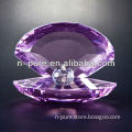 Purple Crystal Shell with Pearl